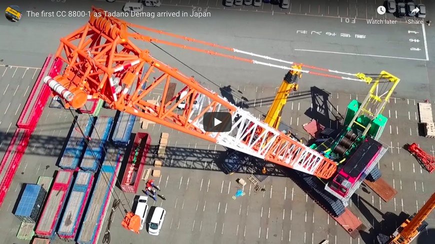 MIC Co. Ltd. takes delivery of its 4th Demag CC 8800-1 crawler crane